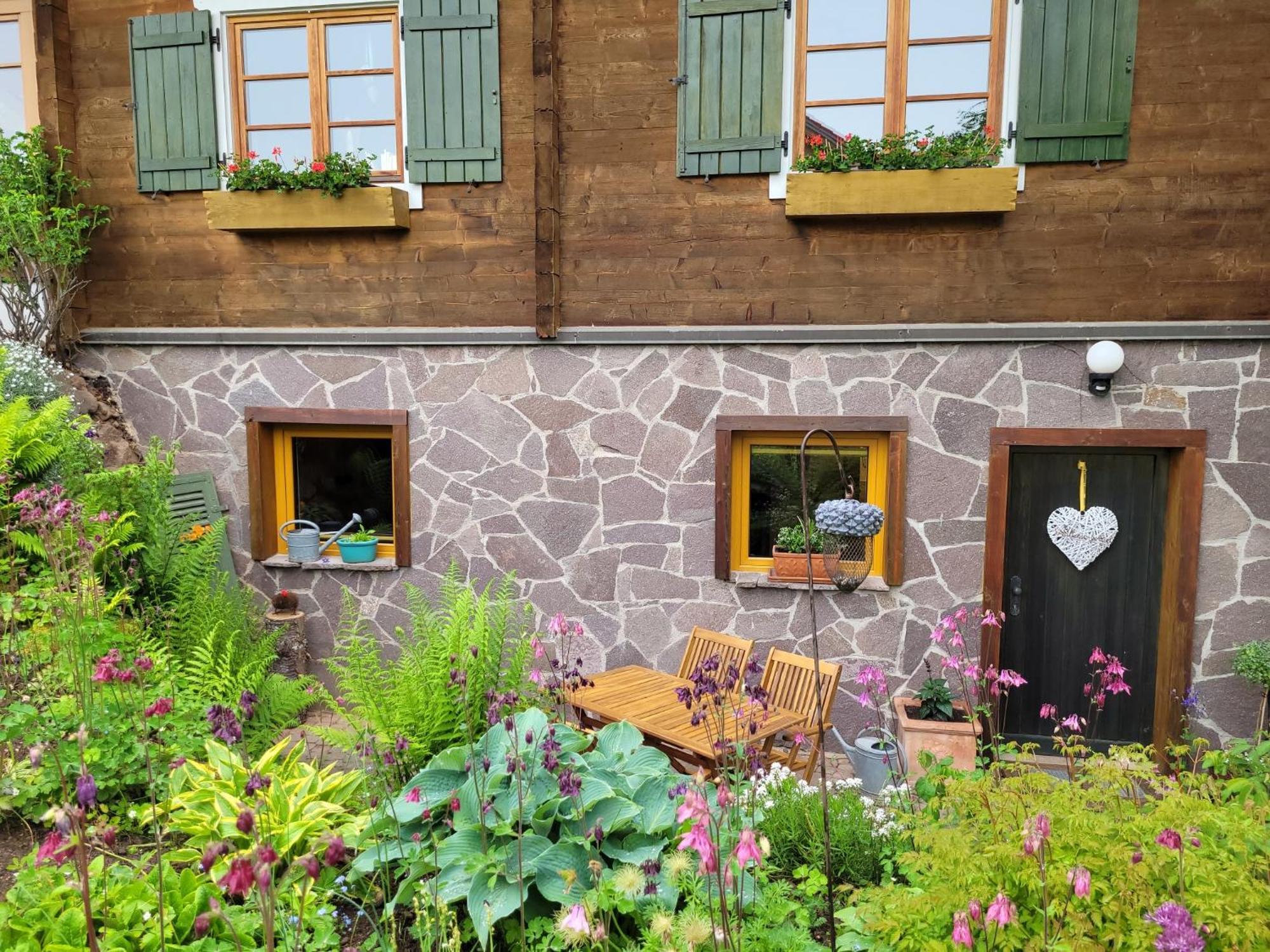 Blick In Den Garten Holzschlag Exterior foto